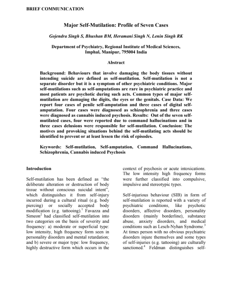 Chronic Subdural Haematoma Presenting As Late Onset Psychosis 